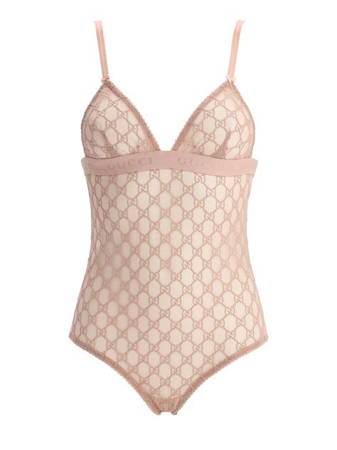 gucci gg embroidered tulle bikini